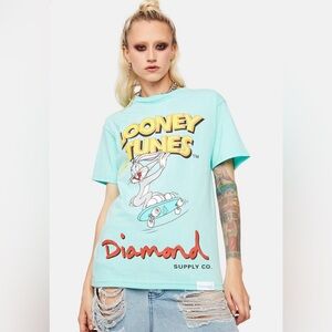 Bugs Bunny Looney Tunes Diamond Supply Co Graphic Tee Large